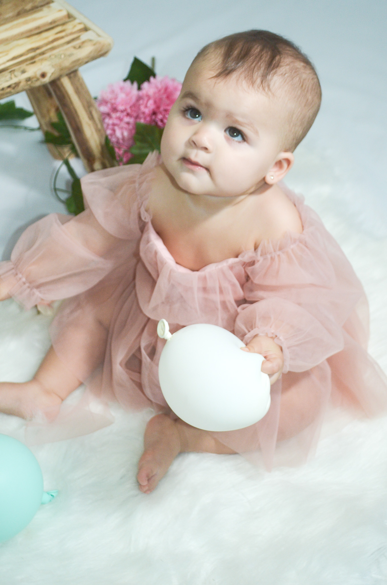 Barboteuse Calypso 3 Barboteuse robe avec voilage pour fête et anniversaire vêtement de bébé à La Réunion