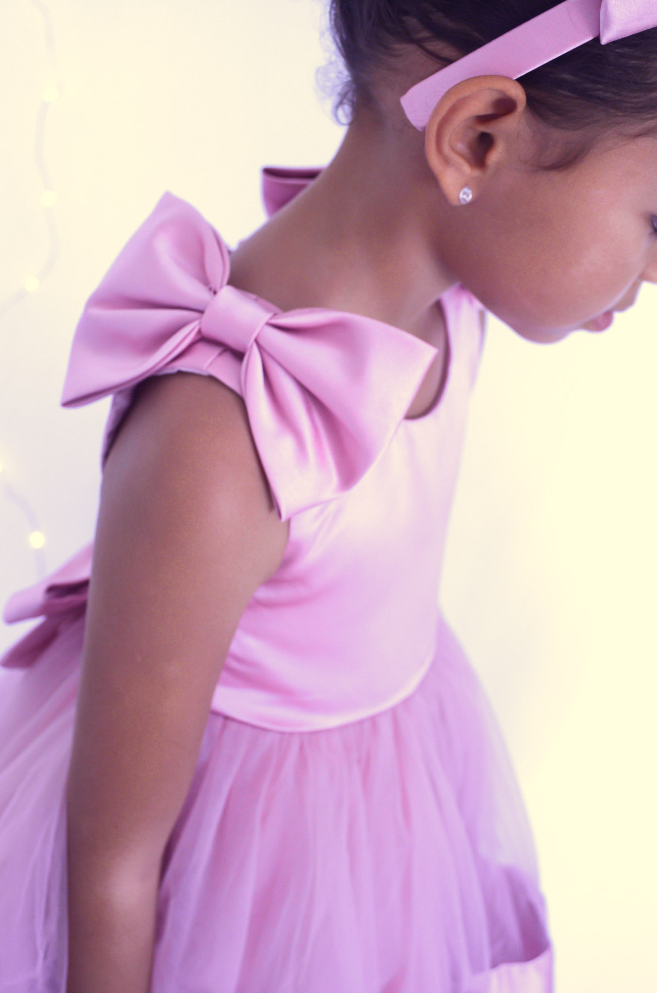 Robe de princesse rose pour enfant mariage anniversaire et fête